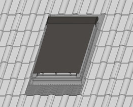 Toldo para ventana de tejado FAKRO AMZ 090 RAL 7022