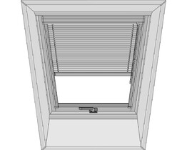 Persiana veneciana para ventana de tejado FAKRO AJP 55x98 plata