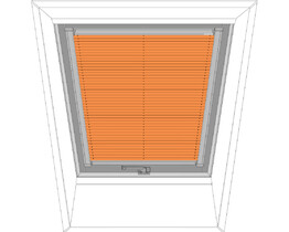 Persiana plisada para ventana de tejado FAKRO APS 654 naranja