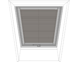 Persiana plisada para ventana de tejado FAKRO APS 662 gris oscuro