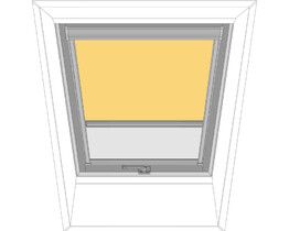 Persiana interior para ventana de tejado FAKRO ARP 243 amarillo