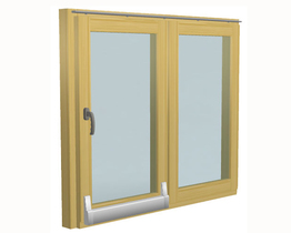 Ventana de madera corredera oscilobatiente PSK doble hoja