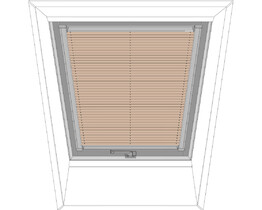 Persiana plisada para ventana de tejado FAKRO APS 661 marrón