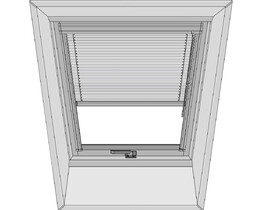 Persiana veneciana para ventana de tejado FAKRO AJP 55x98 blanco